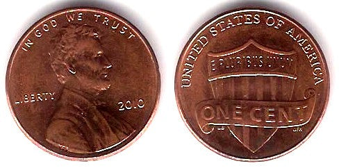 (468) Estados Unidos de América. 2010. 1 Cent (EBC)