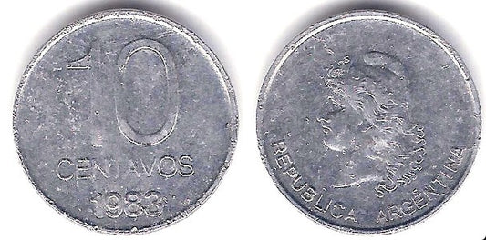 (89) Argentina. 1983. 10 Centavos (MBC)