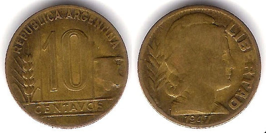 (41) Argentina. 1947. 10 Centavos (MBC-)