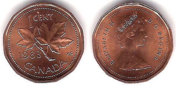 (132) Canadá. 1983. 1 Cent (SC)