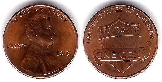 (465) Estados Unidos de América. 2013. 1 Cent (EBC)