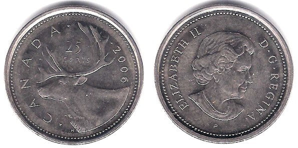 (493) Canadá. 2006. 25 Cents (MBC+)