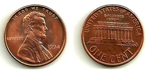 Estados Unidos de América. 1994. 1 Cent (MBC)