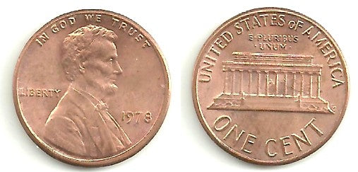 (201) Estados Unidos de América. 1978. 1 Cent (MBC)