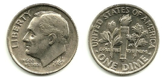 (195a) Estados Unidos de América. 1987(P). 1 Dime (EBC)