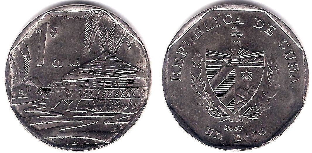 (579.2) Cuba. 2007. 1 Peso (EBC+) Exceso de Material