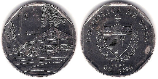 (579.1) Cuba. 1994. 1 Peso (EBC)