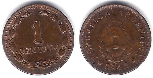 (37) Argentina. 1942. 1 Centavo (MBC)