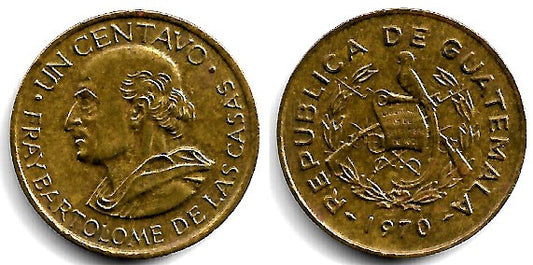 (265) Guatemala. 1970. 1 Centavo (MBC+)