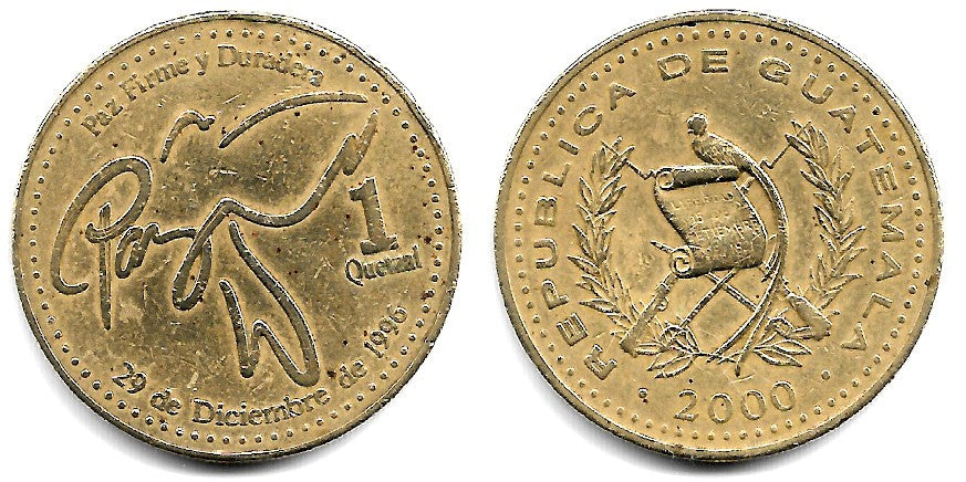 (284) Guatemala. 2000. 1 Quetzal (MBC-)