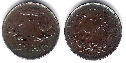 (205a) Colombia. 1969. 1 Centavo (MBC+)