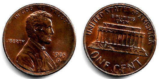 (201b) Estados Unidos de América. 1985(D). 1 Cent (EBC)