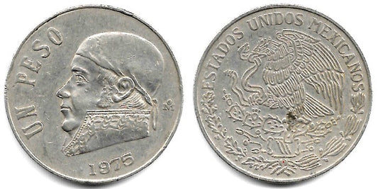 (460.1) Estados Unidos Mexicanos. 1975. 1 Peso (MBC)