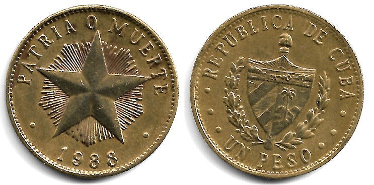 (105) Cuba. 1988. 1 Peso (MBC)