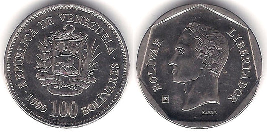 (Y78.1) Venezuela. 1999. 100 Bolivares (EBC)