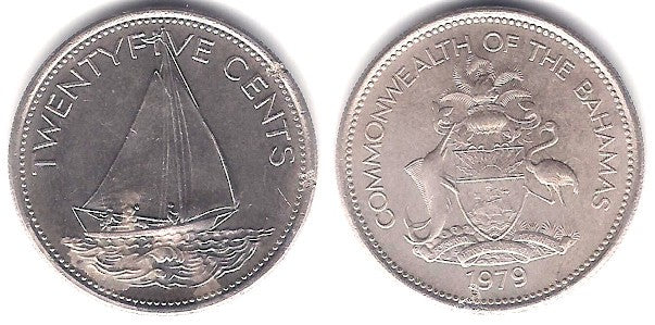 (63.1) Bahamas. 1979. 25 Cents (MBC+)