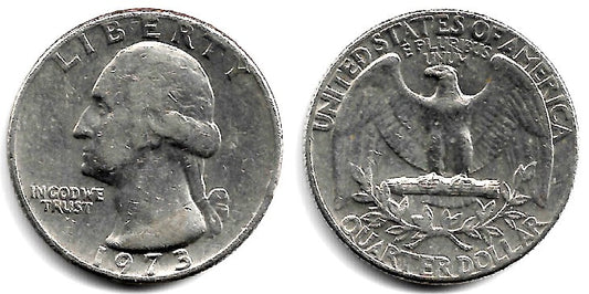 (164a) Estados Unidos de América. 1973. Quarter Dollar (MBC)