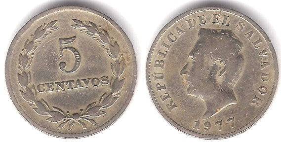 (149b) El Salvador. 1977. 5 Centavos (BC+)