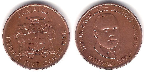 (167) Jamaica. 1995. 25 Cents (MBC)