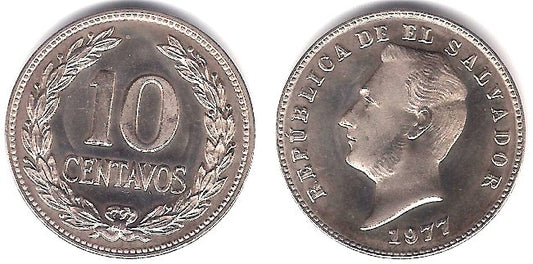 (150a) El Salvador. 1977. 10 Centavos (SC)
