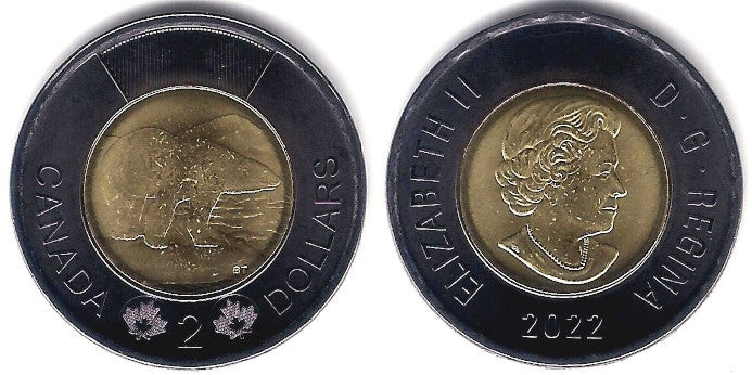 Canadá. 2022. 2 Dollars (SC)