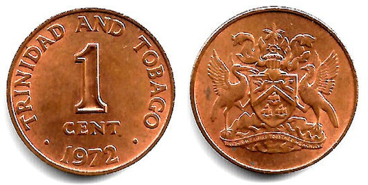 (1) Trinidad y Tobago. 1972. 1 Cent (SC)