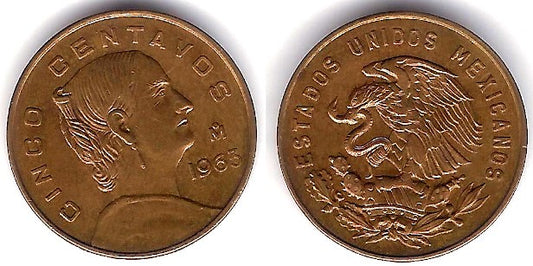 (426) Estados Unidos Mexicanos. 1963. 5 Centavos (EBC)