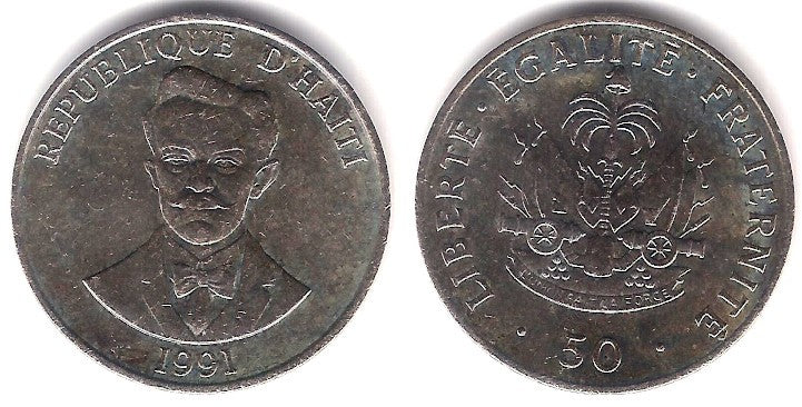 (153) Haití. 1991. 50 Centimes (EBC)
