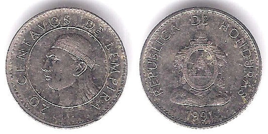 (83.1a) Honduras. 1991. 20 Centavos (MBC)