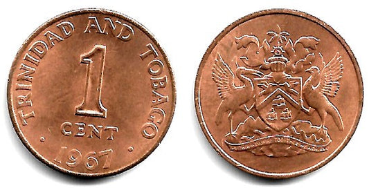 (1) Trinidad y Tobago. 1967. 1 Cent (SC)