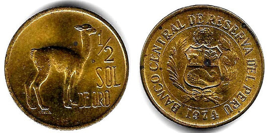 (260) Perú. 1974. ½ Sol de Oro (EBC-)