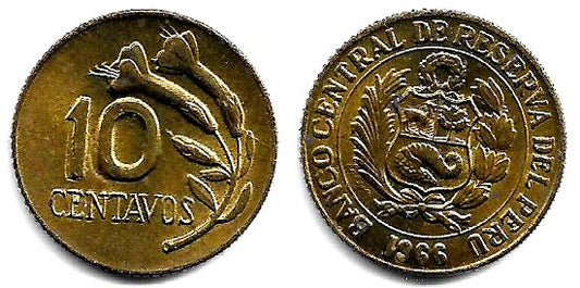 (245.1) Perú. 1966. 10 Centavos (EBC)