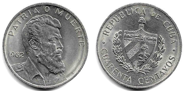 (32) Cuba. 1962. 40 Centavos (EBC)