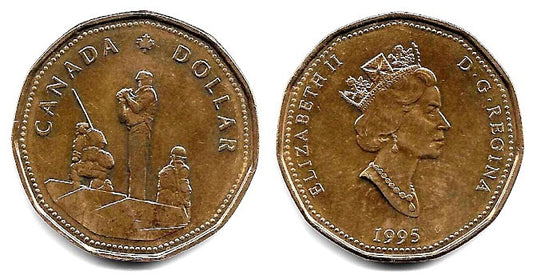 (258) Canadá. 1995. 1 Dollar (EBC)