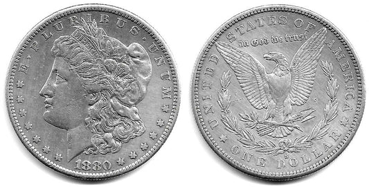 (110) Estados Unidos de América. 1880(S). 1 Dollar (MBC) (Plata)
