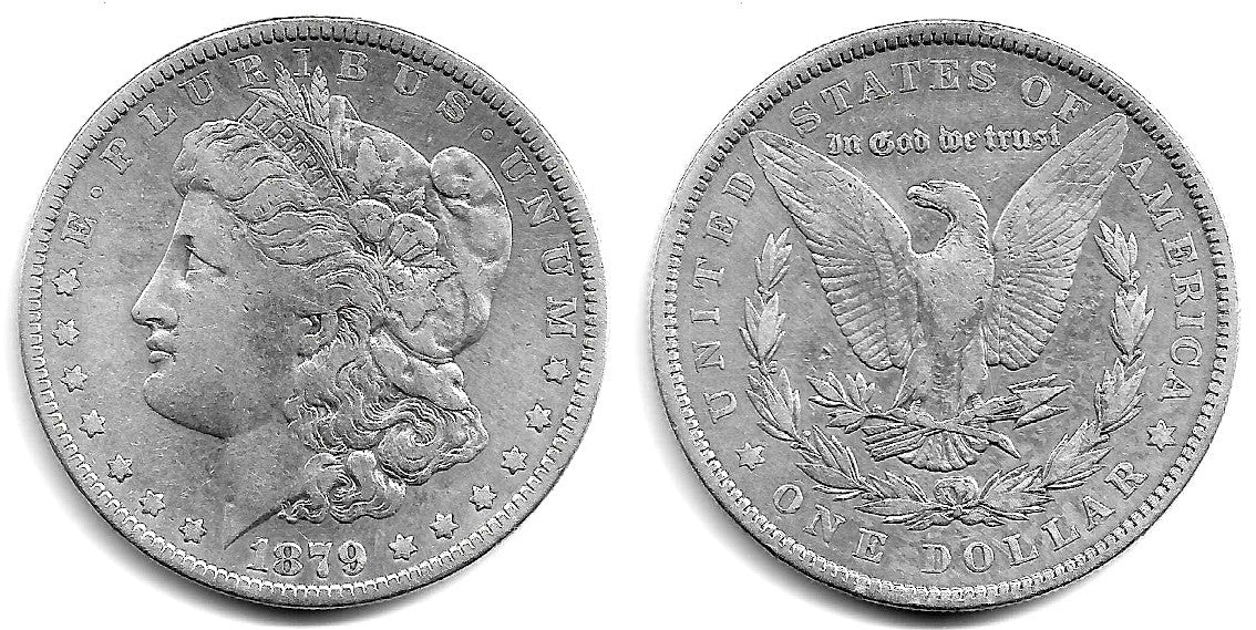 (110) Estados Unidos de América. 1879. 1 Dollar (MBC) (Plata)
