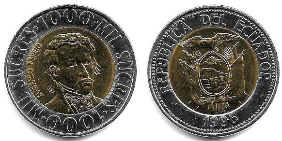 (99) Ecuador. 1996. 1000 Sucres (SC)